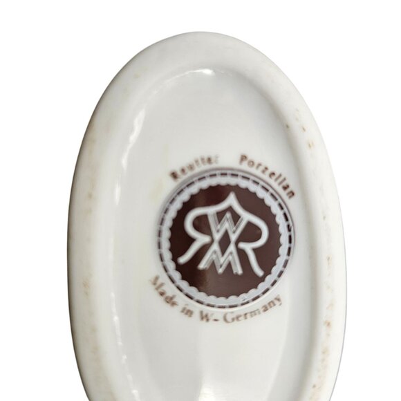 Vintage Reutter Porzellan West Germany Fall Scene Vase - Picture 13 of 14